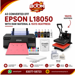 Epson L18050 A3 DTF Combo with 15×15 Heatpress