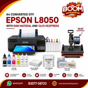 Epson L8050 A4 DTF Combo with 12×15 Heat press
