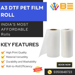 A3 DTF PET Film Roll (12in. x 80 mtr.)